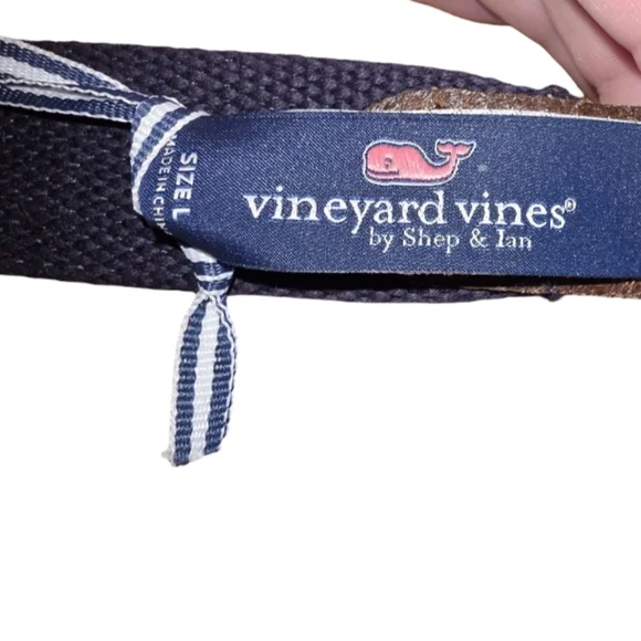 Vineyard Vines MADRAS PLAID CANVAS CLUB COLOR: CAYMAN PLAID 39 SIZE:L Belt New - Picture 6 of 9